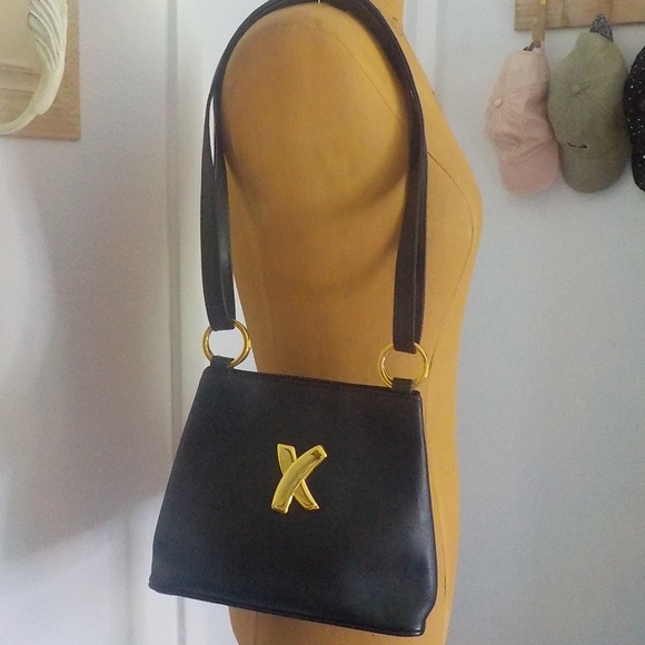 Paloma Picasso Handbags - NEW Paloma Picasso BLACK Italian Leather CrossBody Bag NWOT